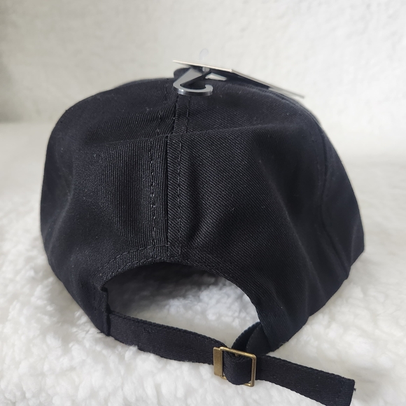 Olivia & Kate Black Cap with Silver Embellished Bow - Picture 2 of 4